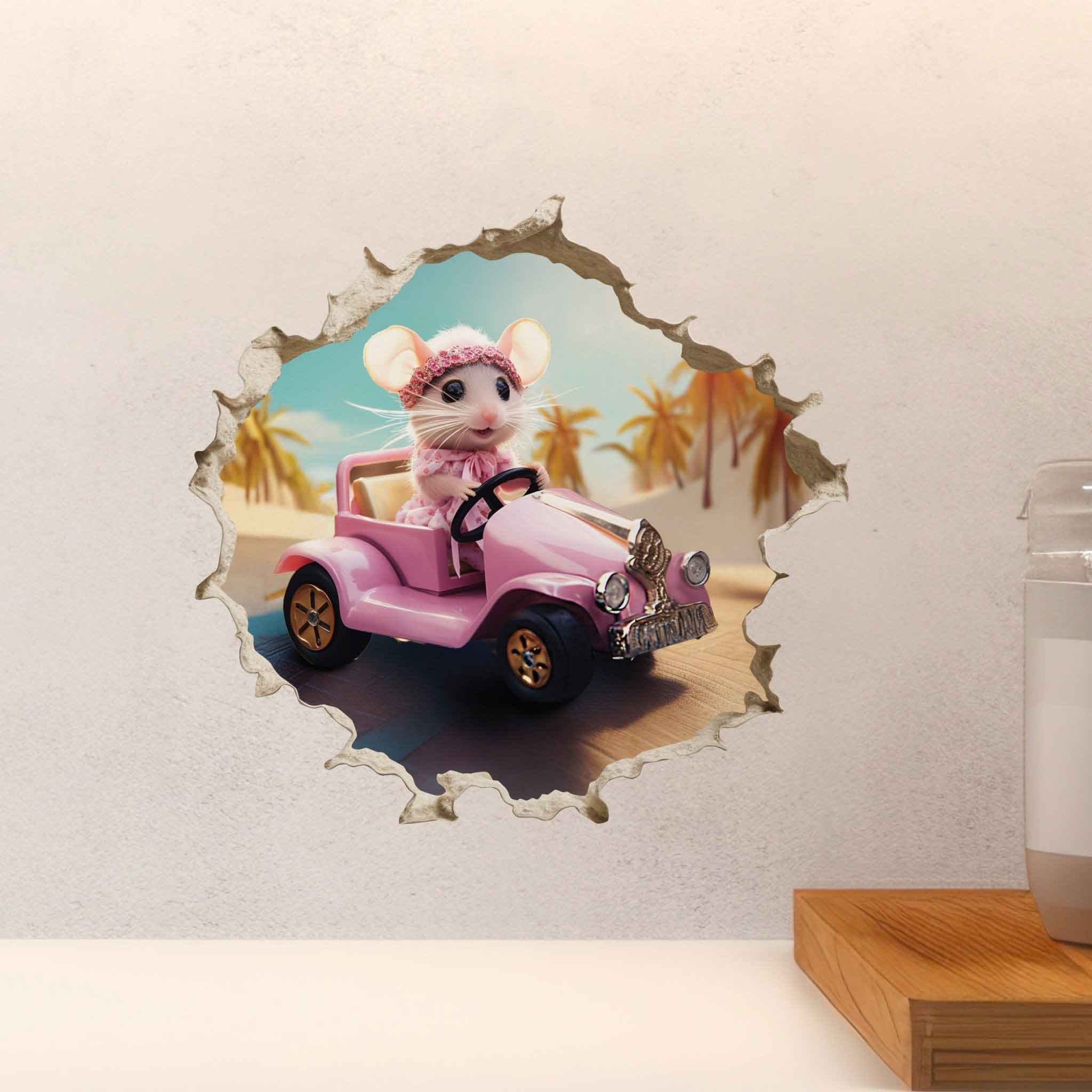 Malibu Dream Mouse Hole Decal - My Wonderful Walls