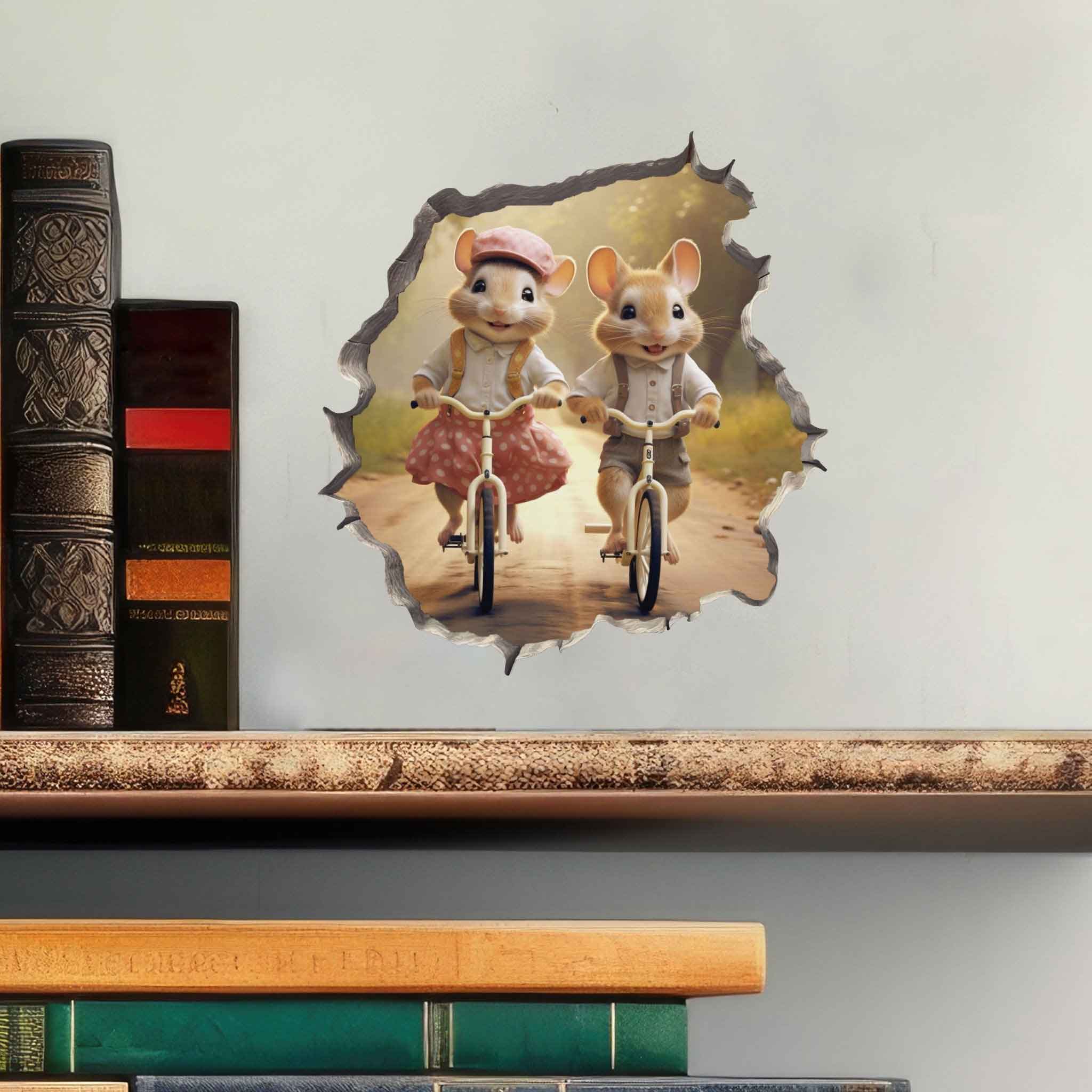 Pedal Pals Mouse Hole Decal - My Wonderful Walls