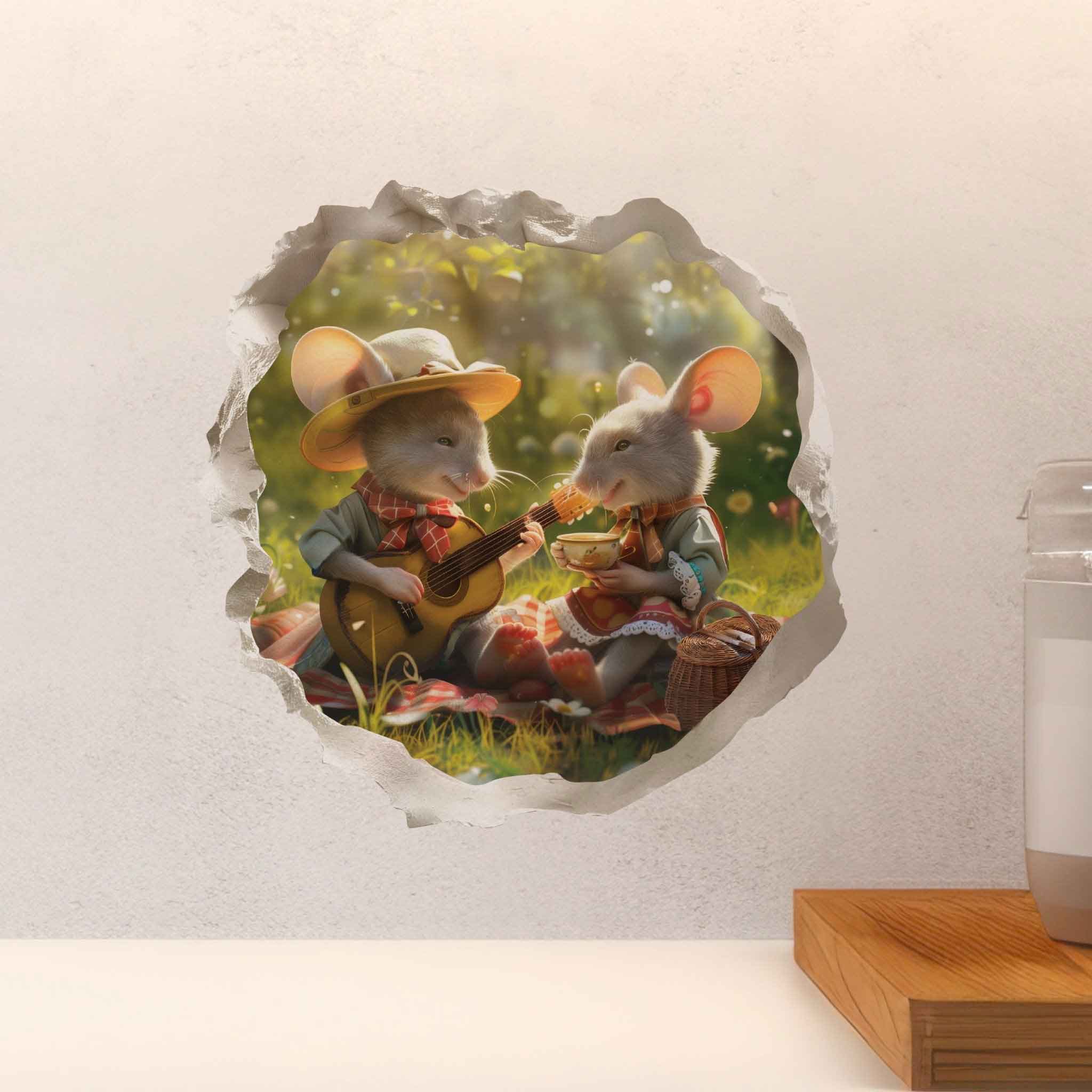 Picnic Mouse Hole Decal - My Wonderful Walls