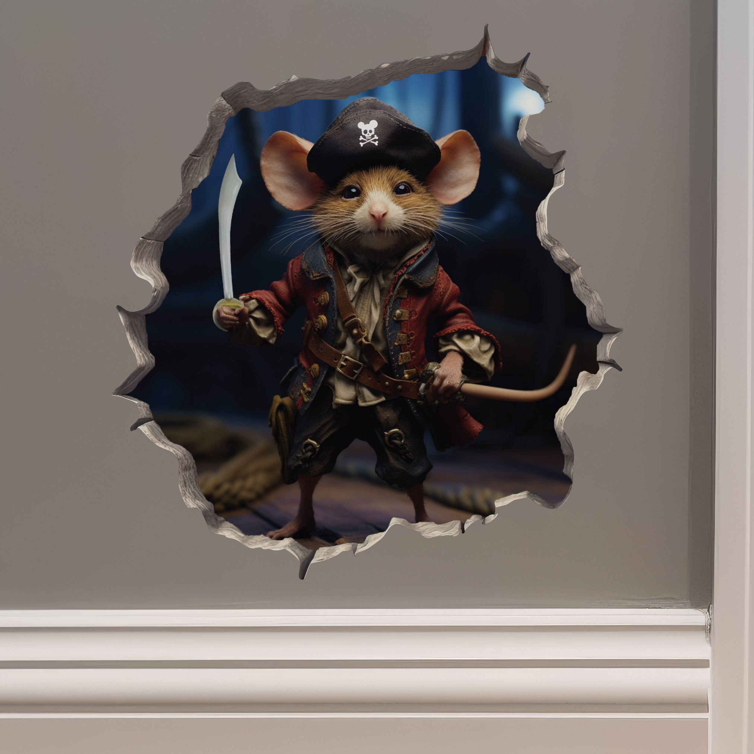 50% OFF LIQUIDATION MOUSE HOLE DECALS - LIMITED QUANTITIES