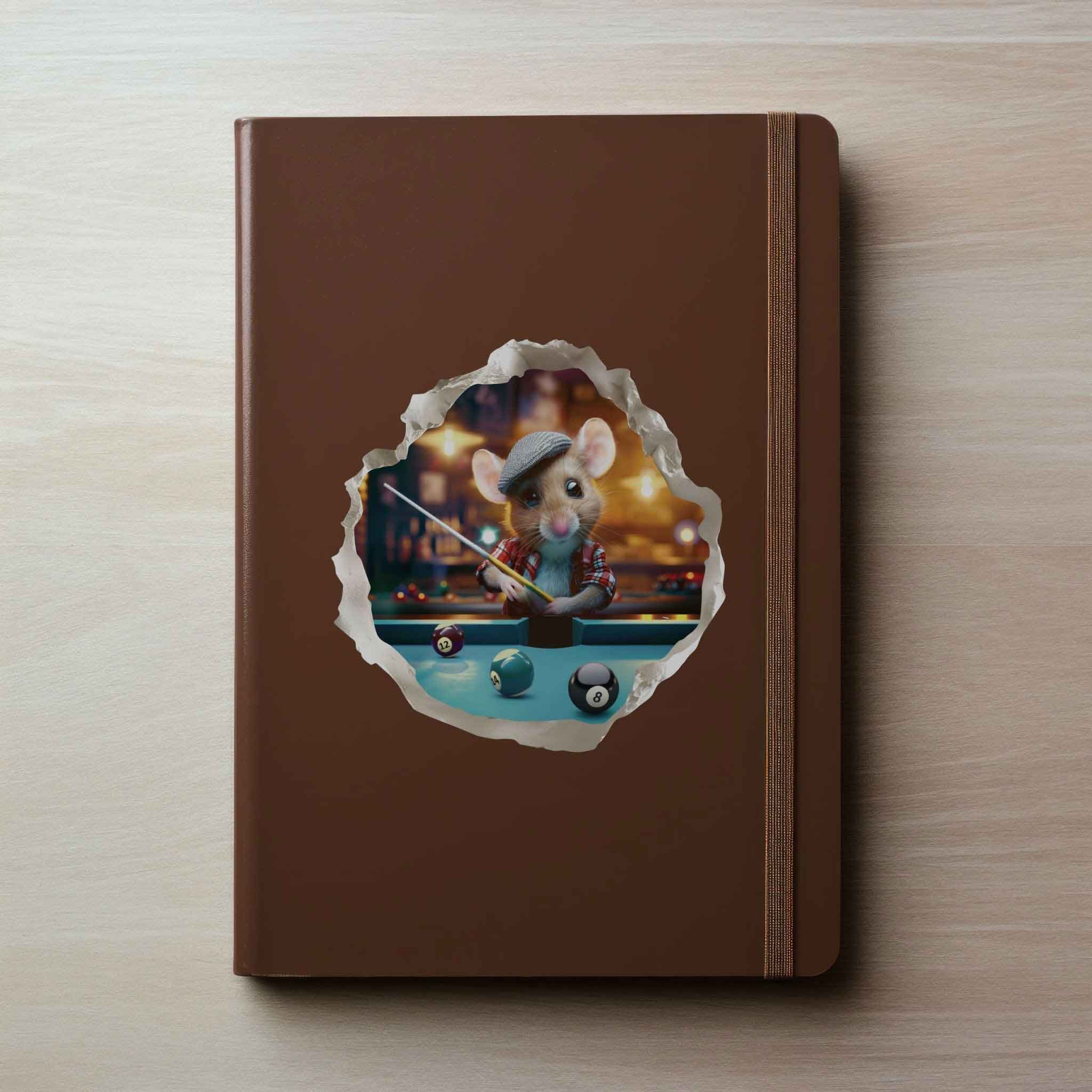 Pool Billiards Mouse Hole Decal - My Wonderful Walls