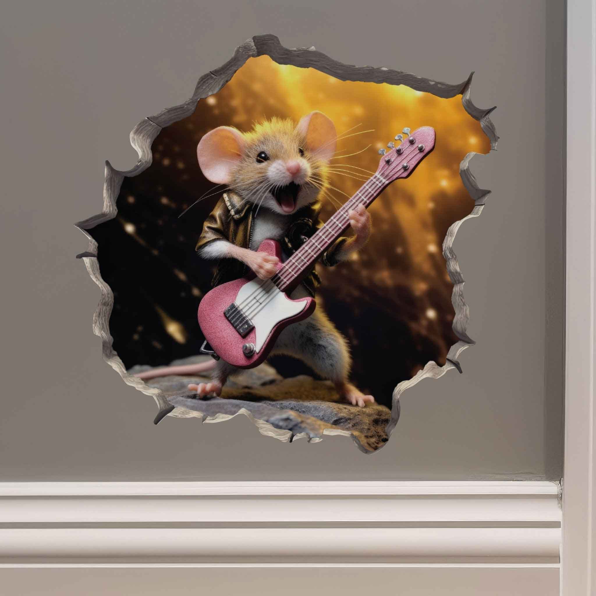 Rock and Roll Mouse Hole Decal - My Wonderful Walls