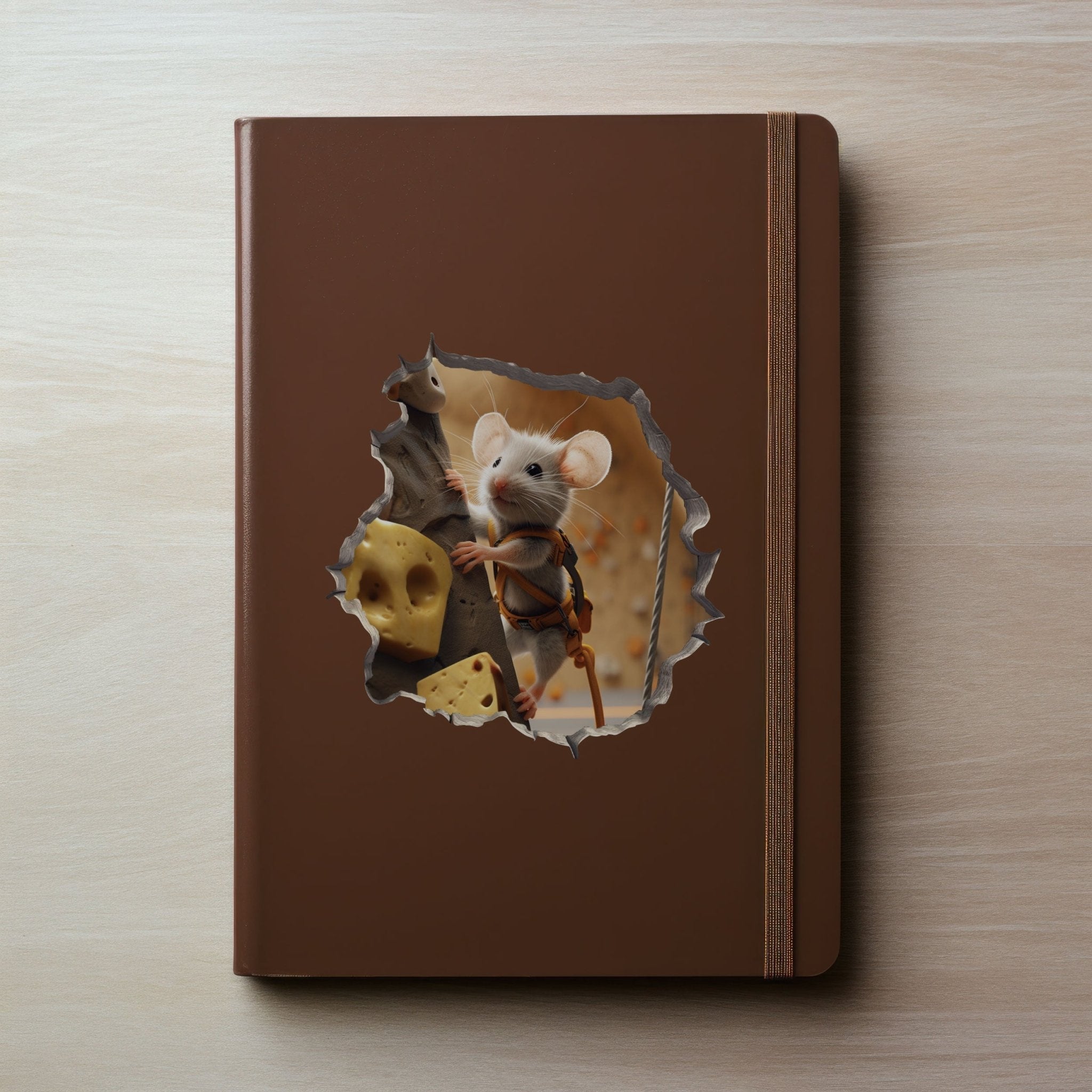 Rock Climber Mouse Hole Decal - My Wonderful Walls