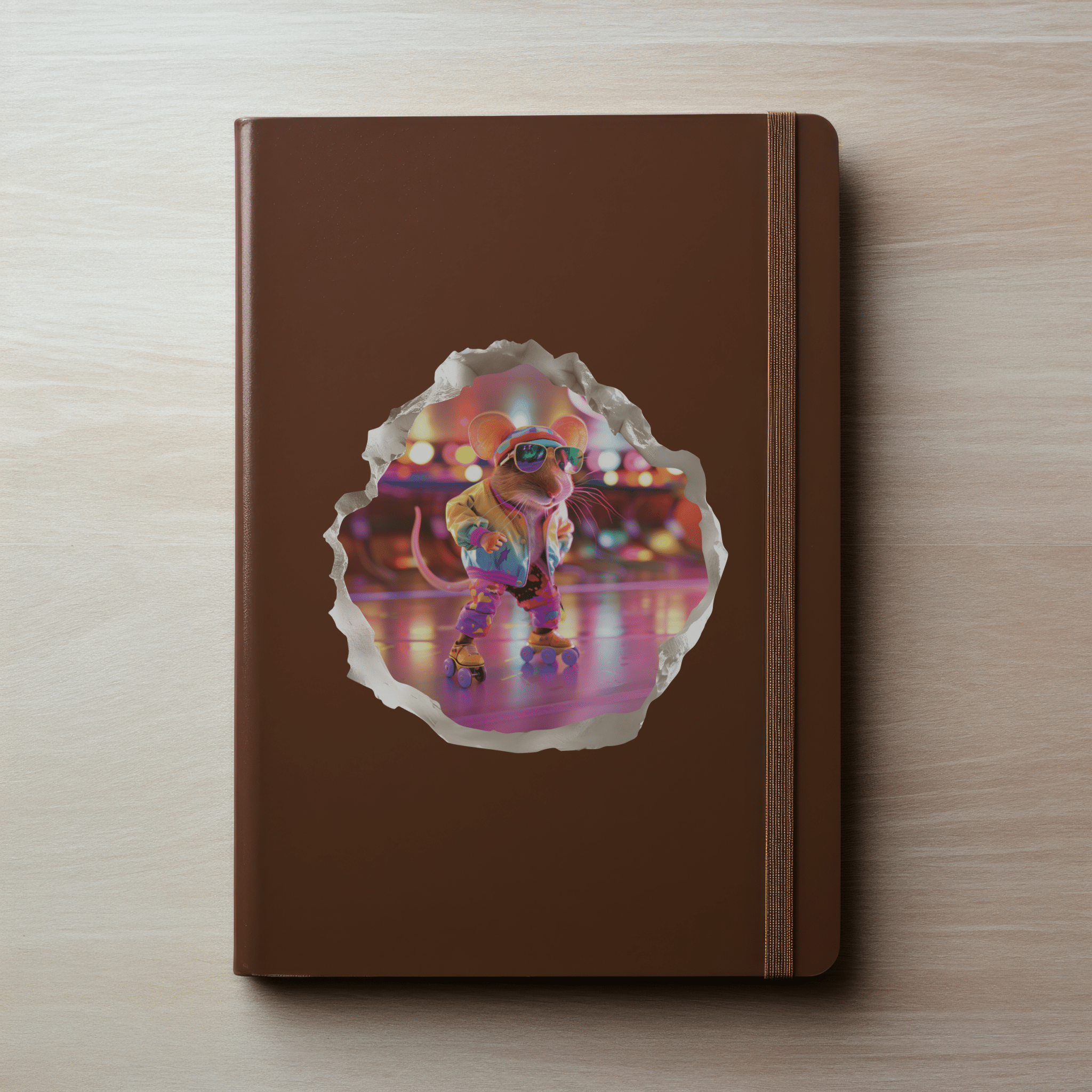 Roller Skating Mouse Hole Decal - My Wonderful Walls