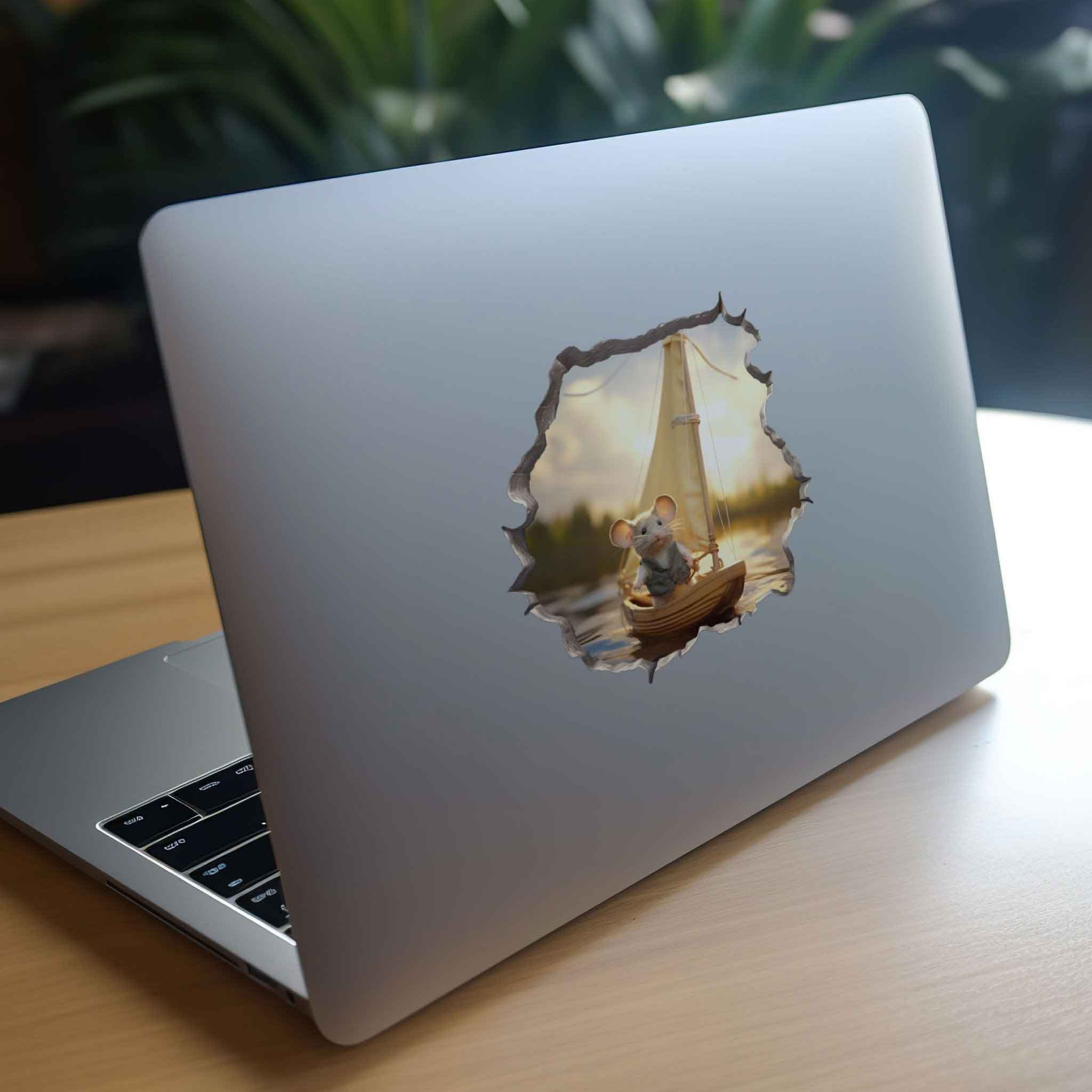 Sailing Mouse Hole Decal - My Wonderful Walls