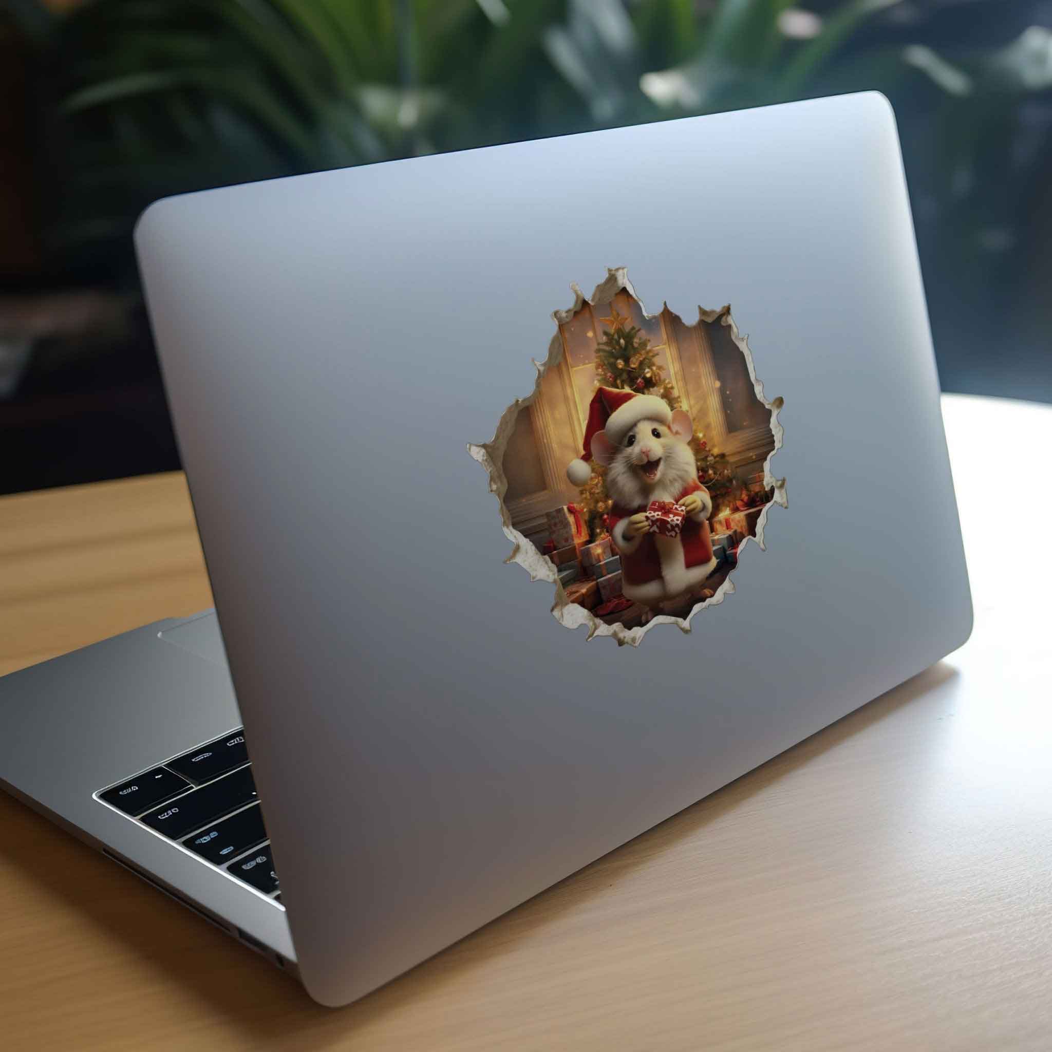 Santa Mouse Hole Decal - My Wonderful Walls