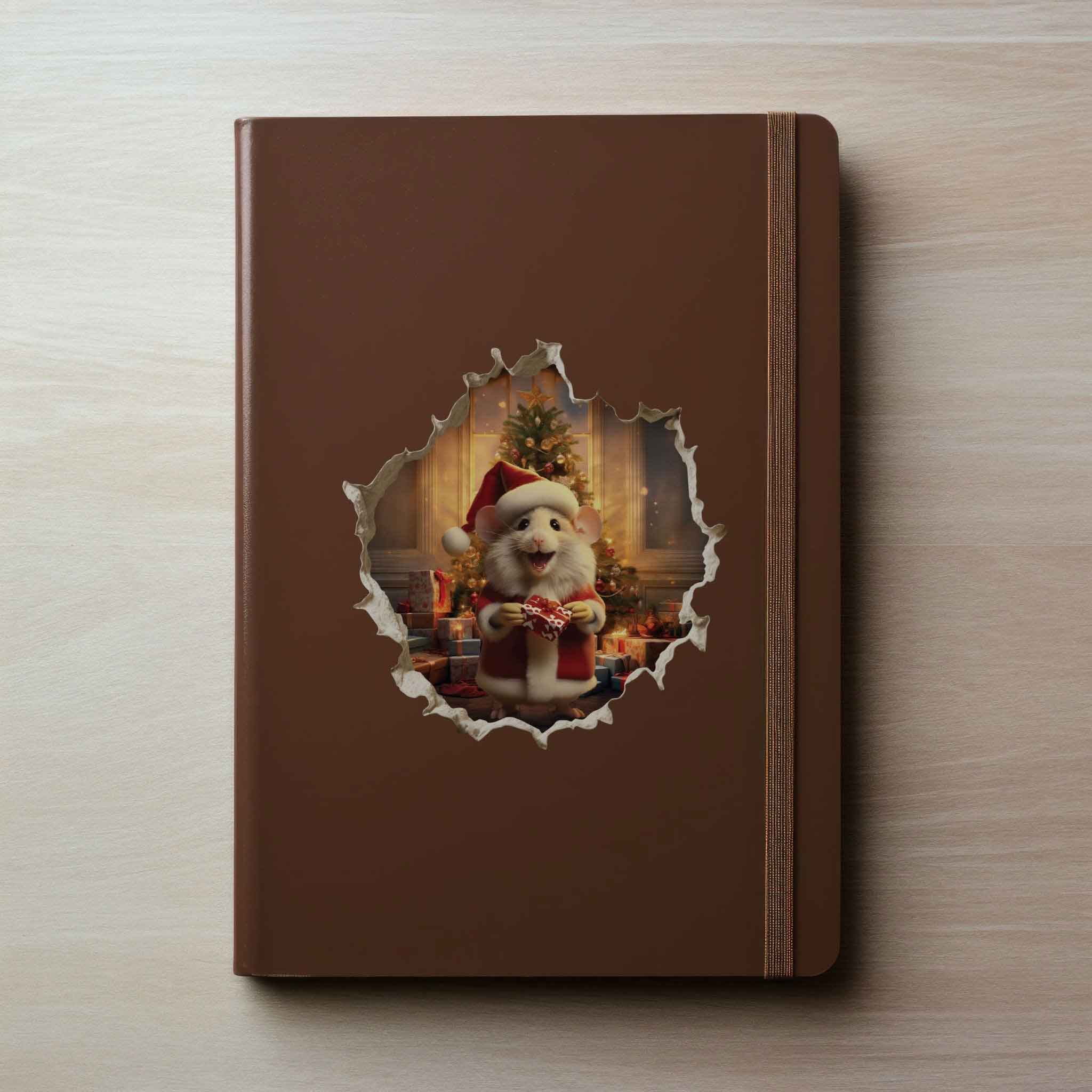 Santa Mouse Hole Decal - My Wonderful Walls