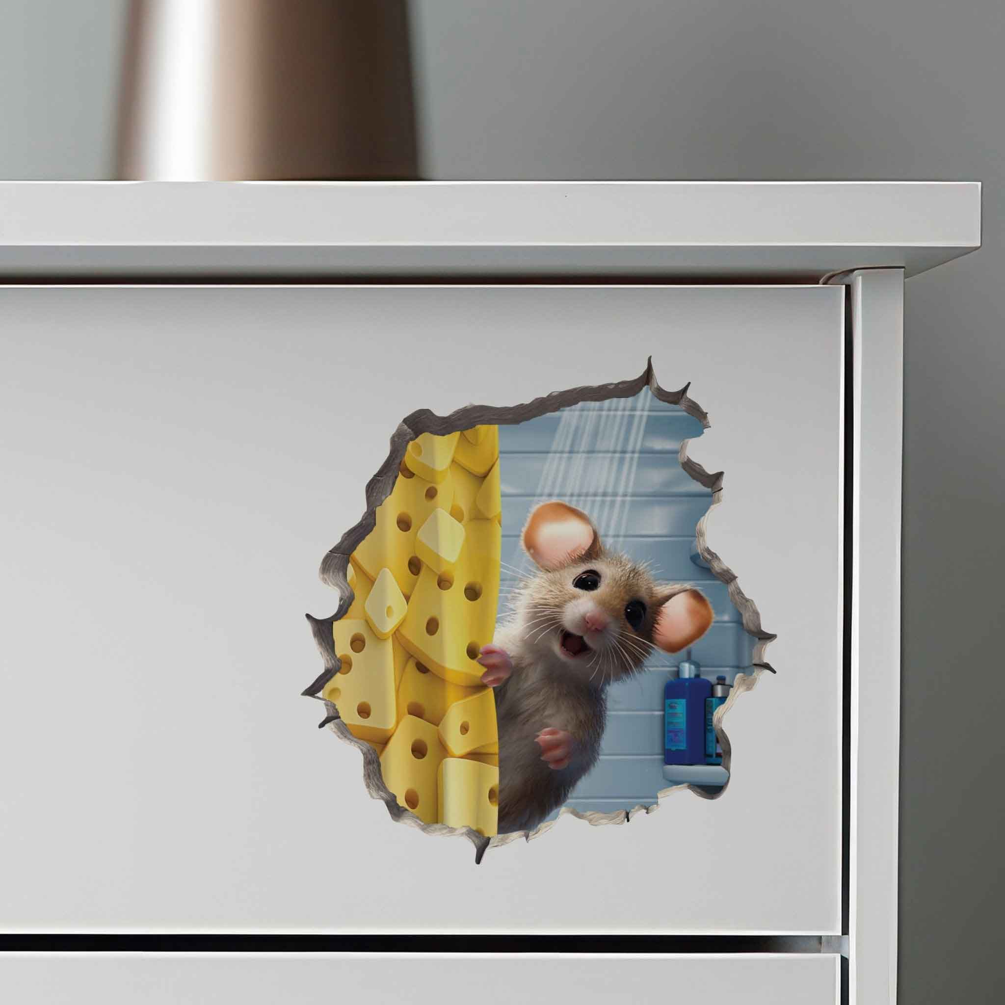 Shower Mouse Hole Decal - My Wonderful Walls