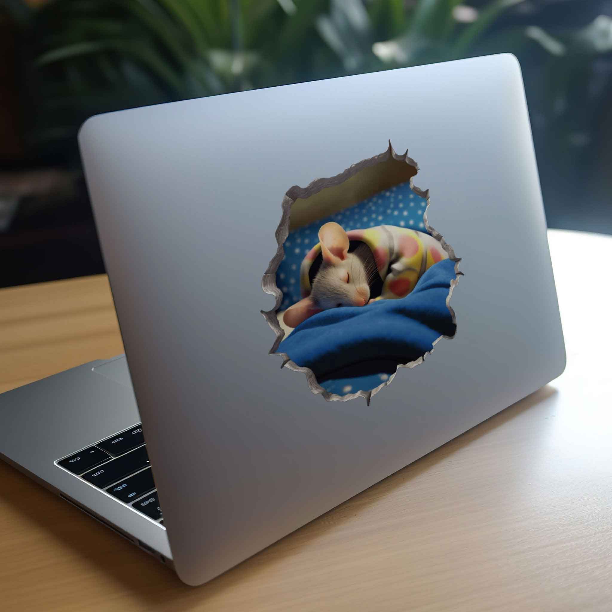 Sleeping Mouse Hole Decal - My Wonderful Walls