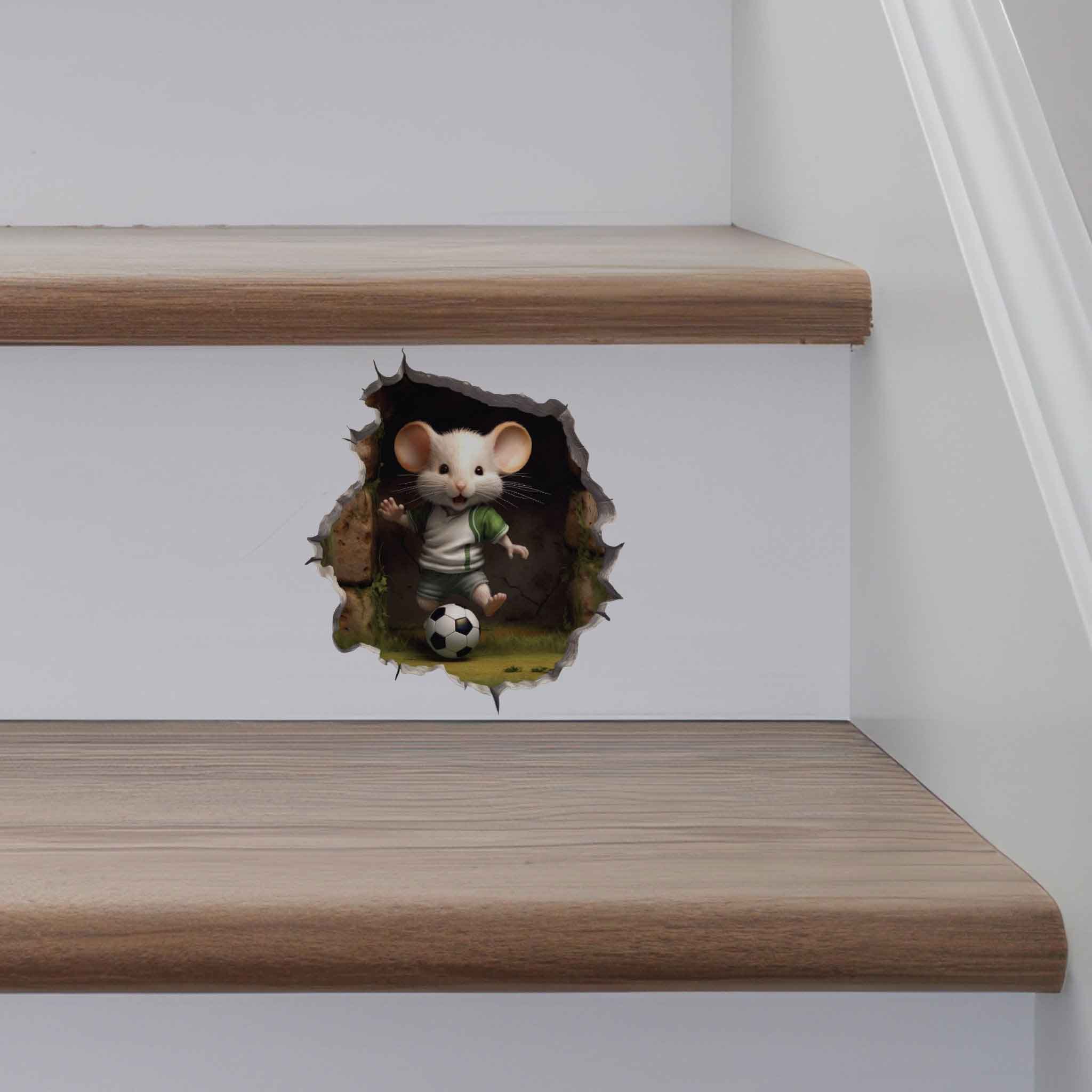 Soccer Mouse Hole Decal - My Wonderful Walls
