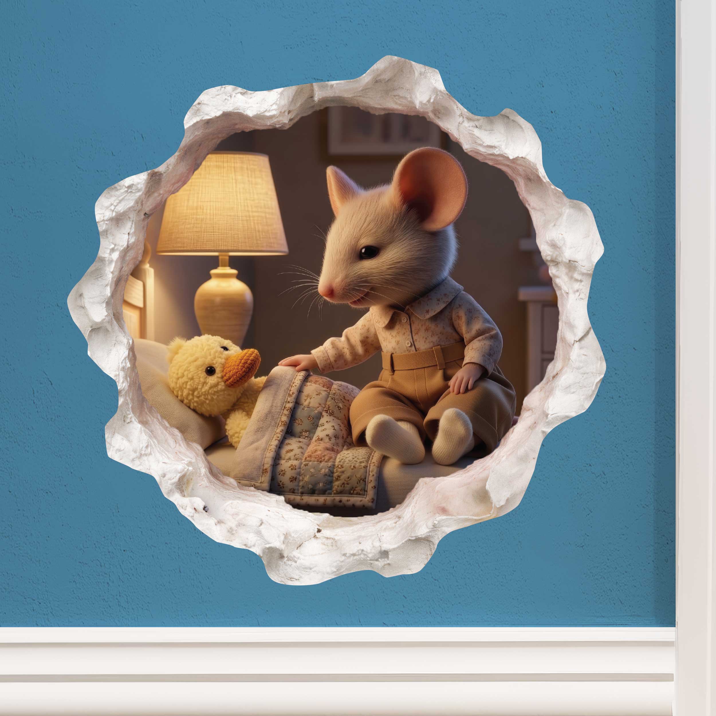 Wallington Mice Birthday Tales Hardback Book with Mouse Hole Decals