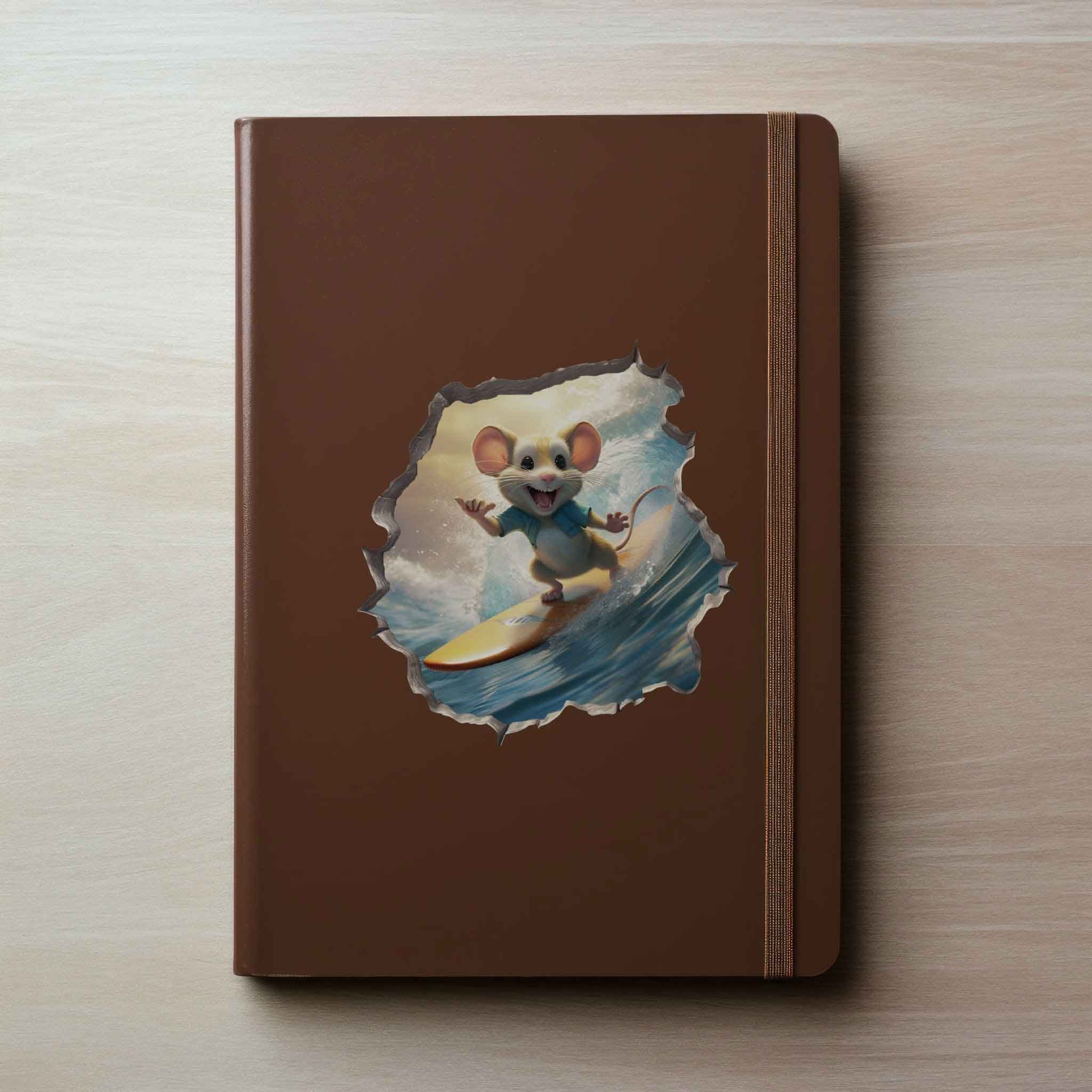 Surfer Mouse Hole Decal - My Wonderful Walls