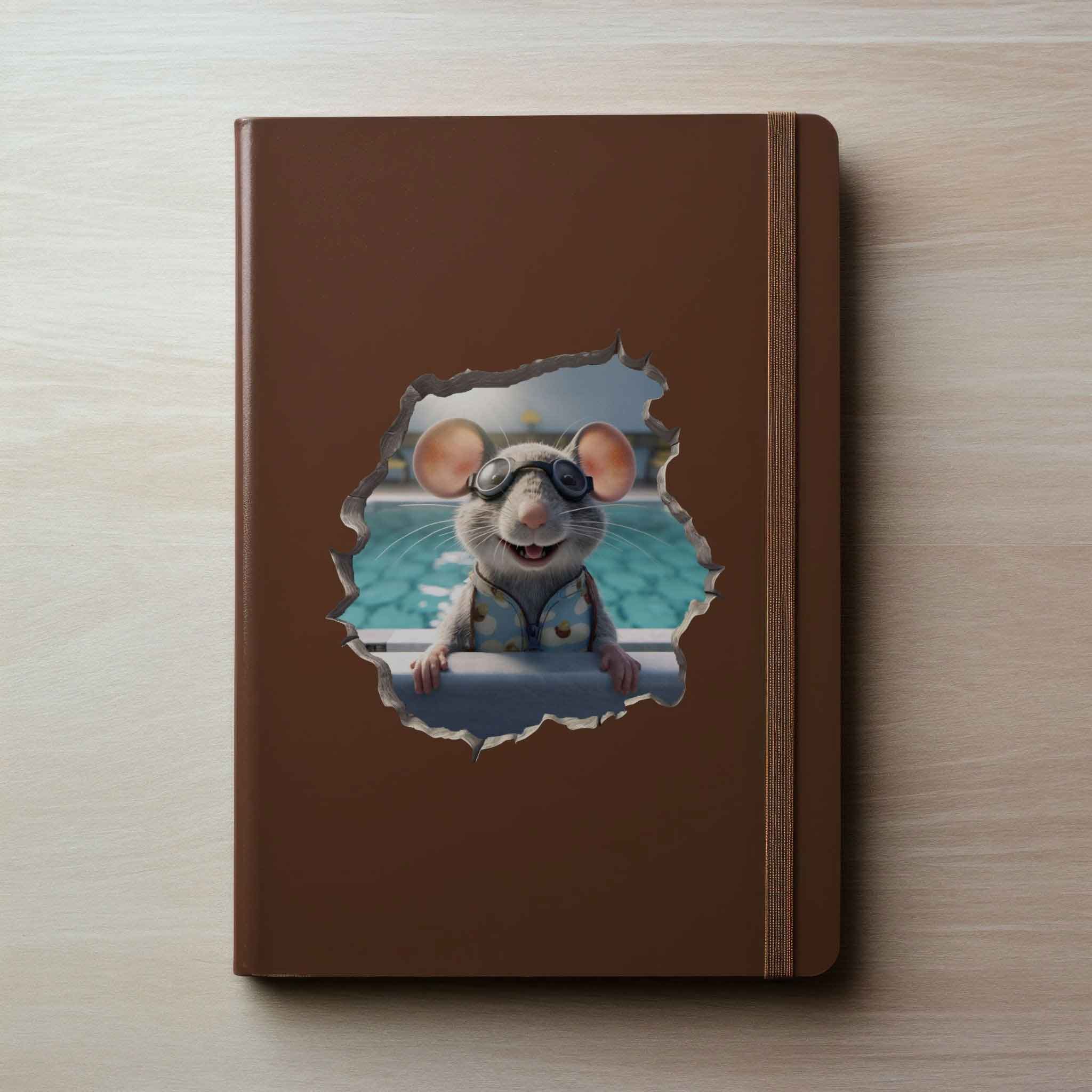 Swimmer Mouse Hole Decal - My Wonderful Walls
