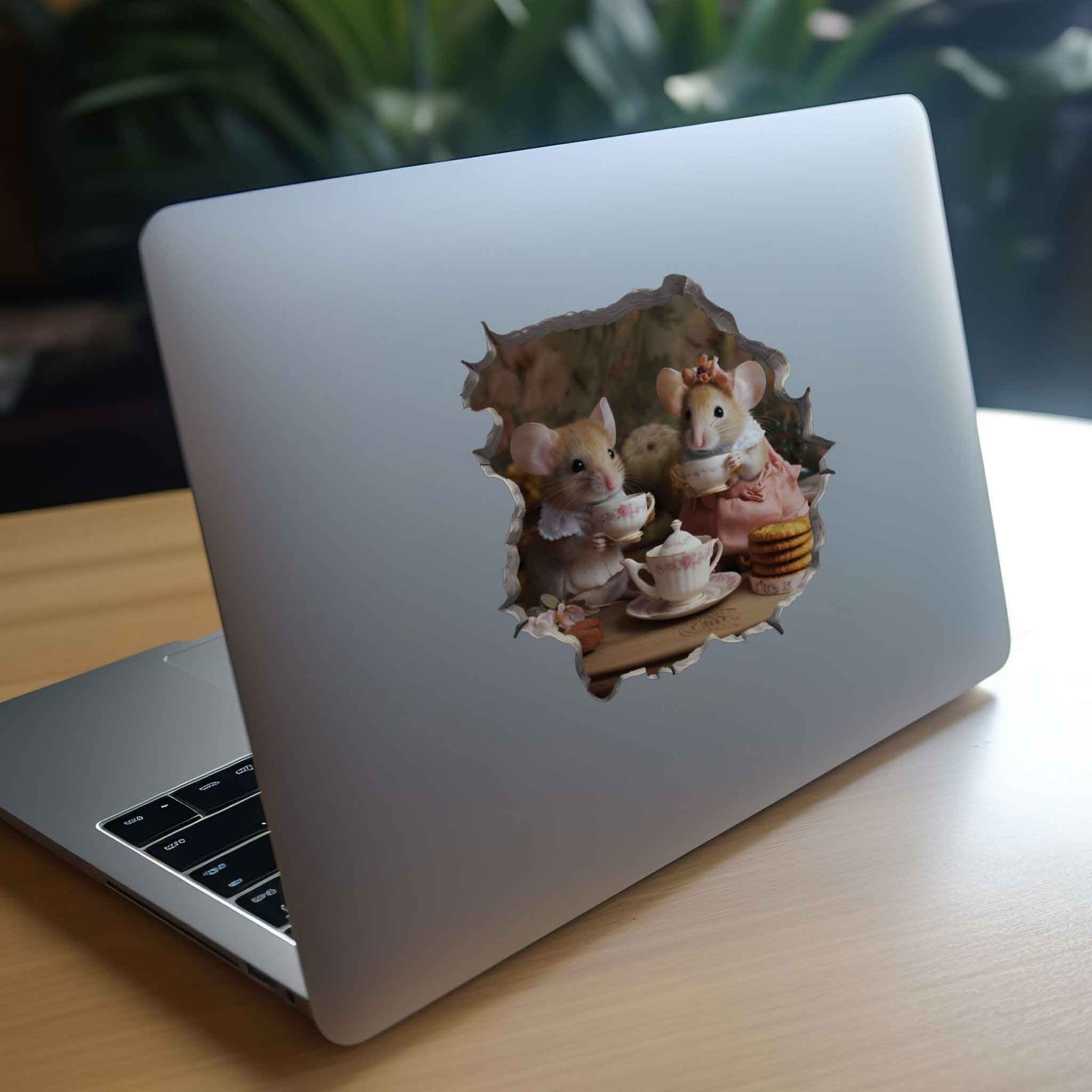 Tea Time Mouse Hole Decal - My Wonderful Walls