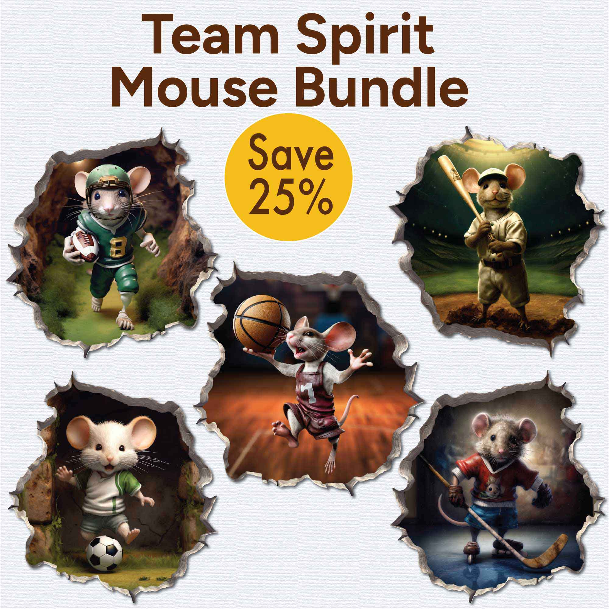 Team Spirit Mouse Bundle - My Wonderful Walls