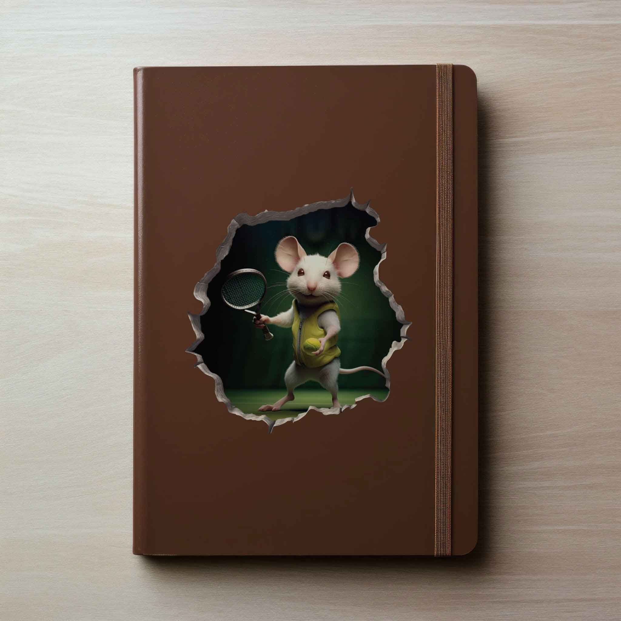 Tennis Mouse Hole Decal - My Wonderful Walls