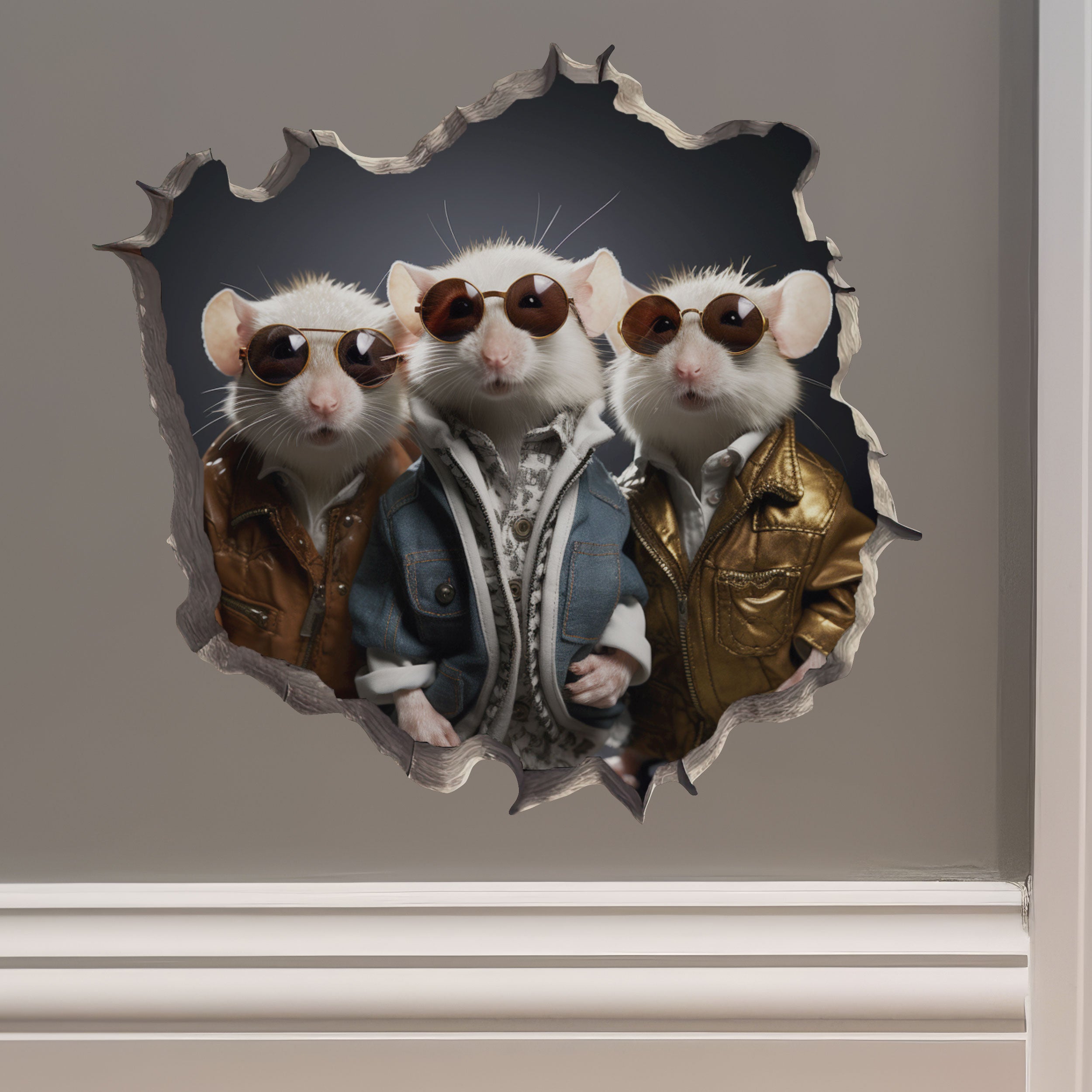 50% OFF LIQUIDATION MOUSE HOLE DECALS - LIMITED QUANTITIES