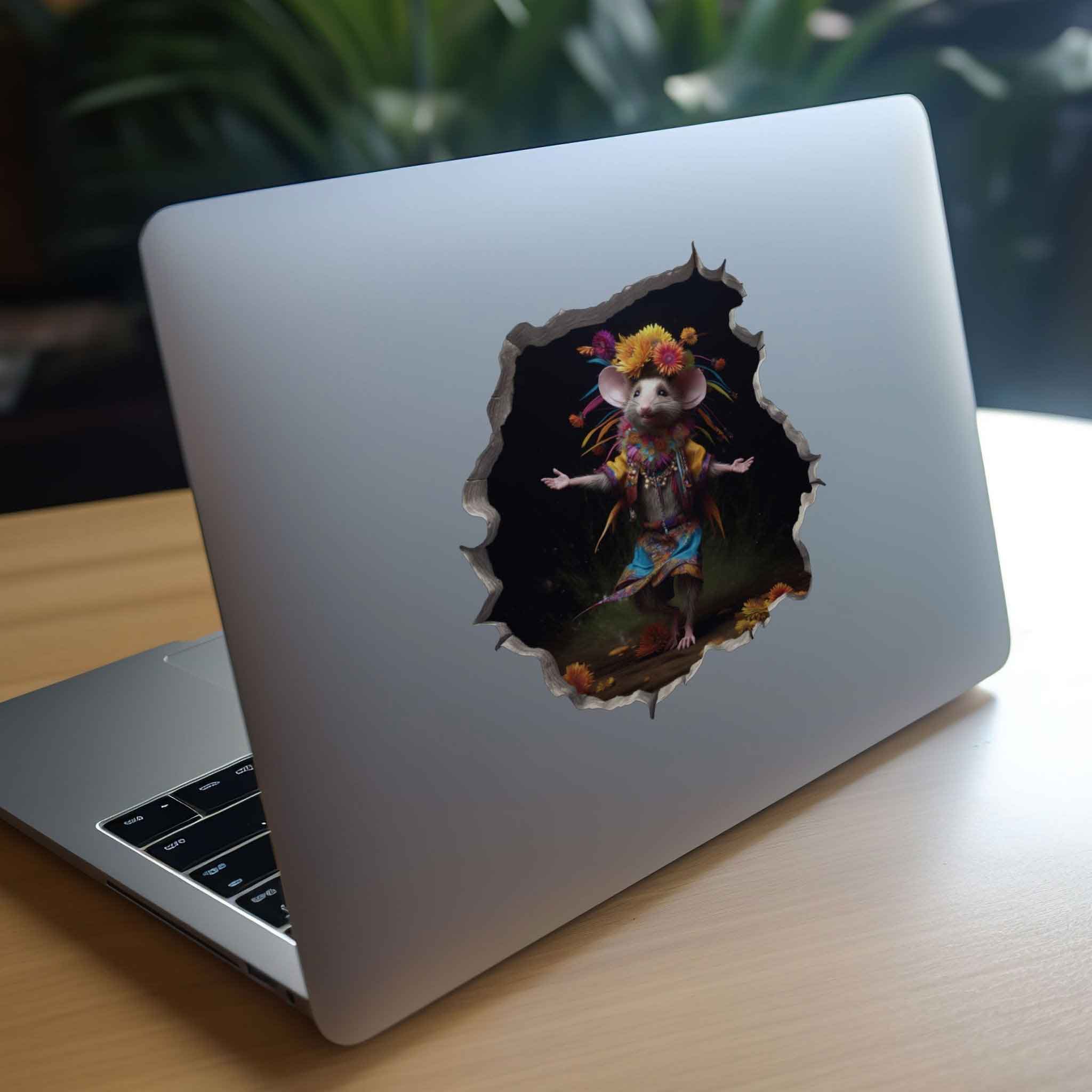 Tribal Dancer Mouse Hole Decal - My Wonderful Walls