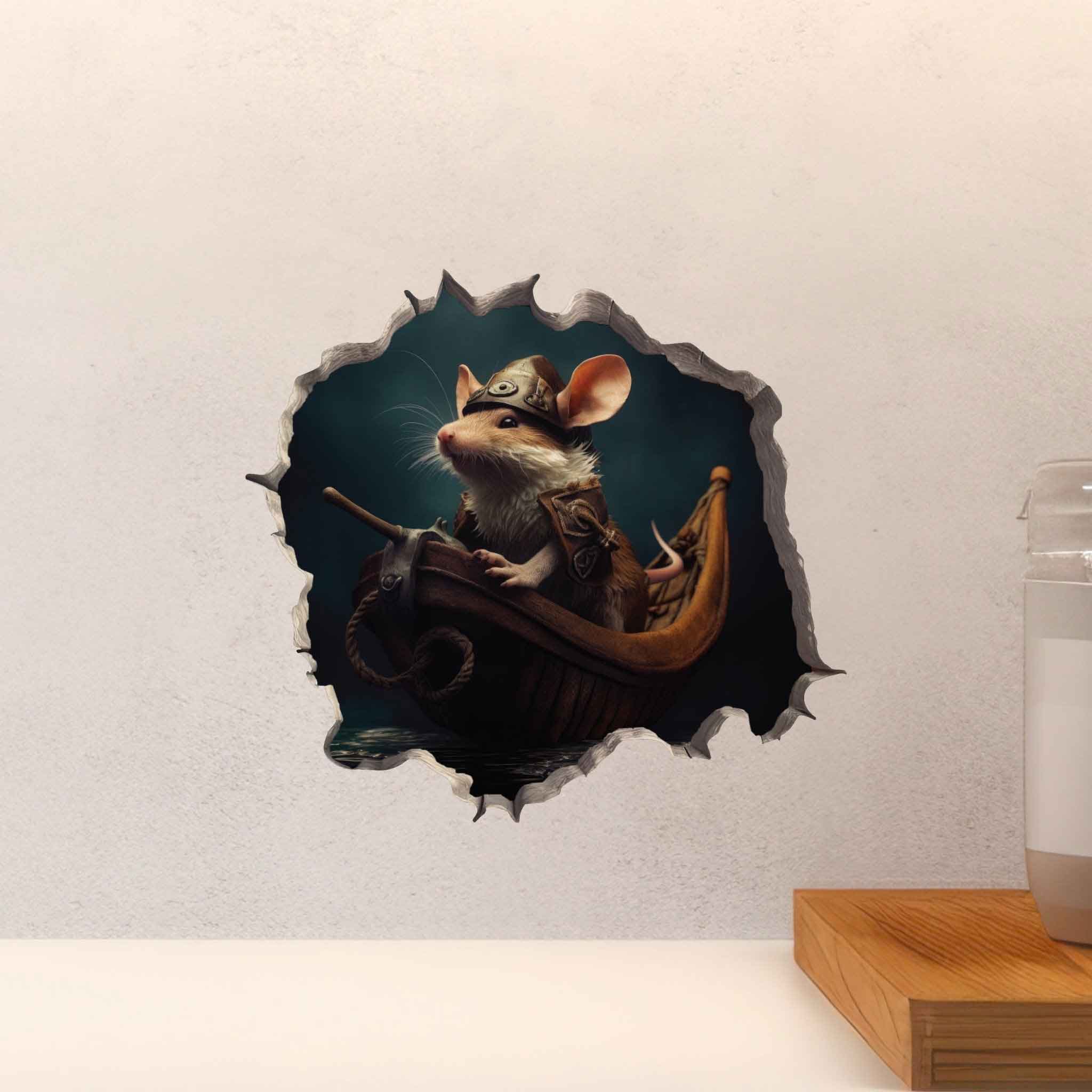 Viking Mouse Hole Decal - My Wonderful Walls