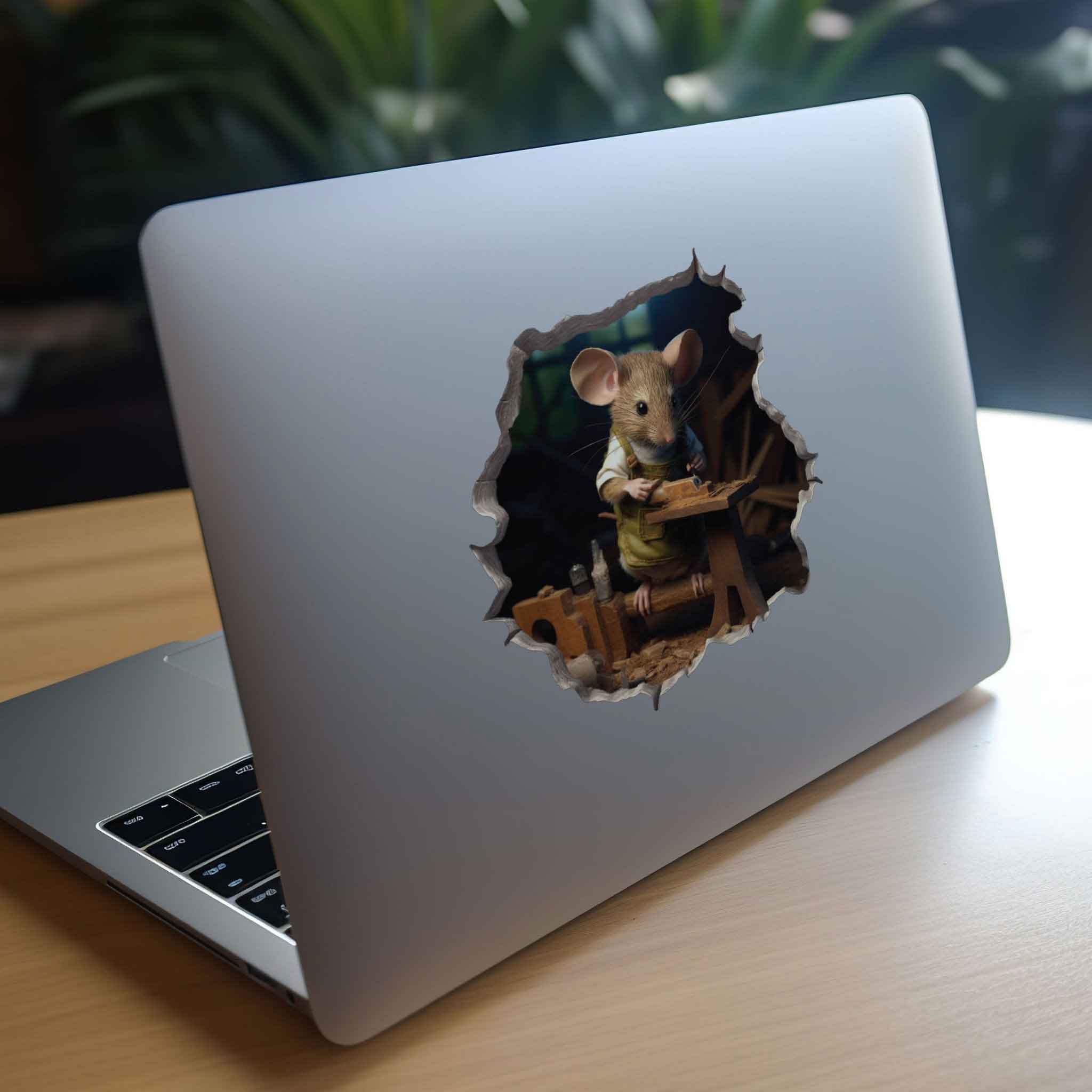 Woodworking Mouse Hole Decal - My Wonderful Walls