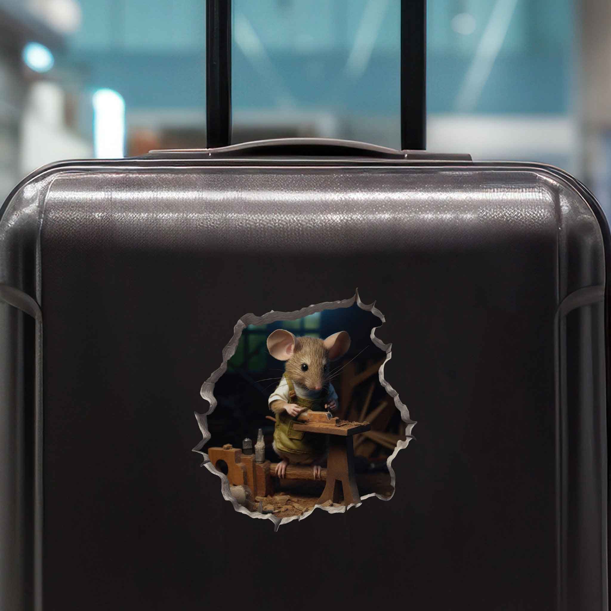 Woodworking Mouse Hole Decal - My Wonderful Walls