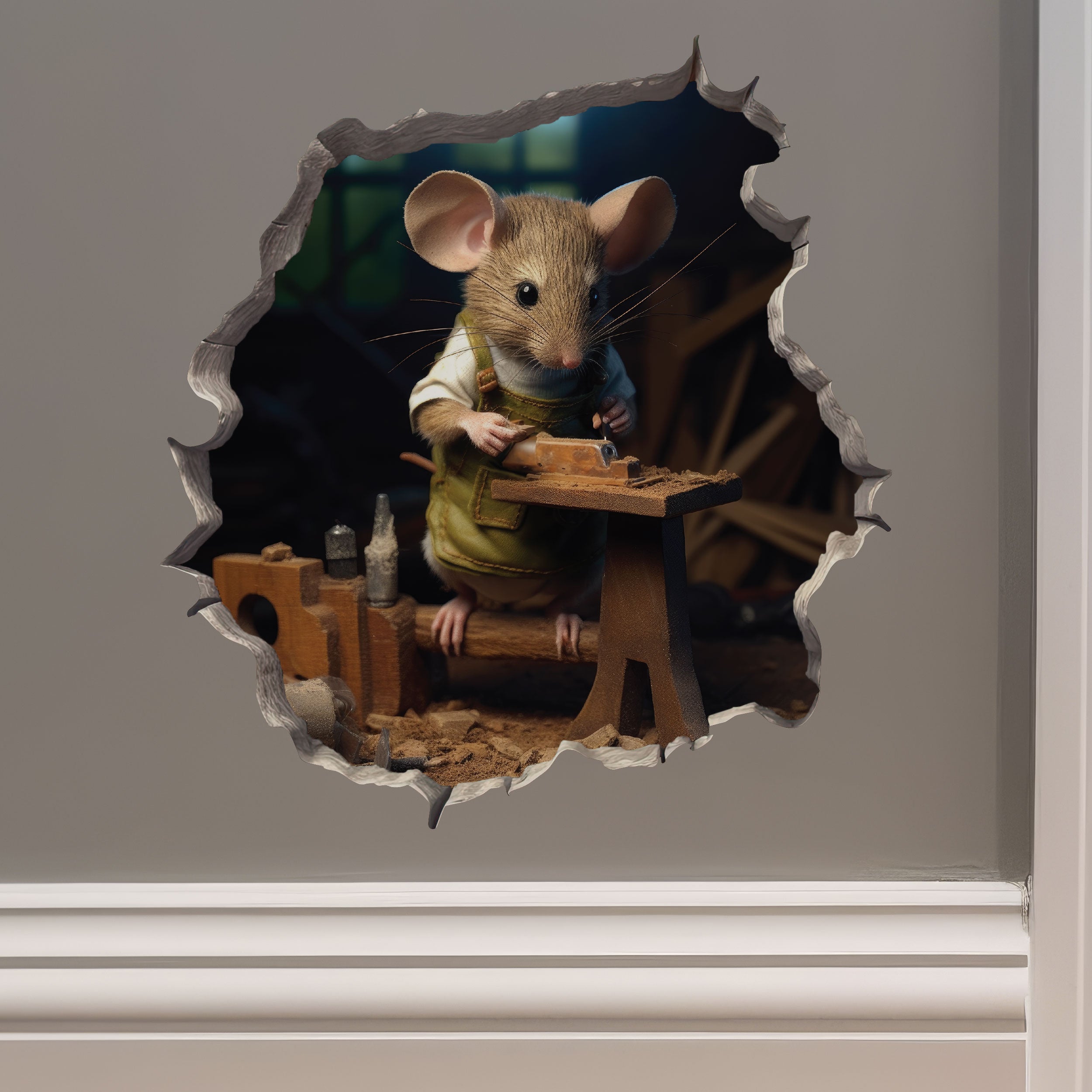 50% OFF LIQUIDATION MOUSE HOLE DECALS - LIMITED QUANTITIES