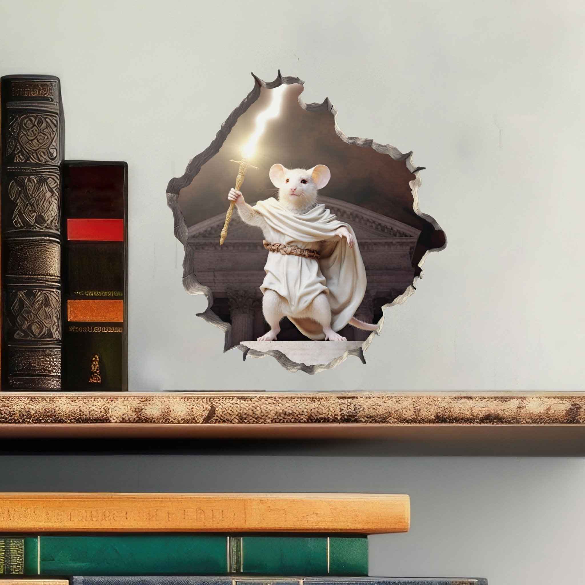 Zeus Mouse Hole Decal - My Wonderful Walls