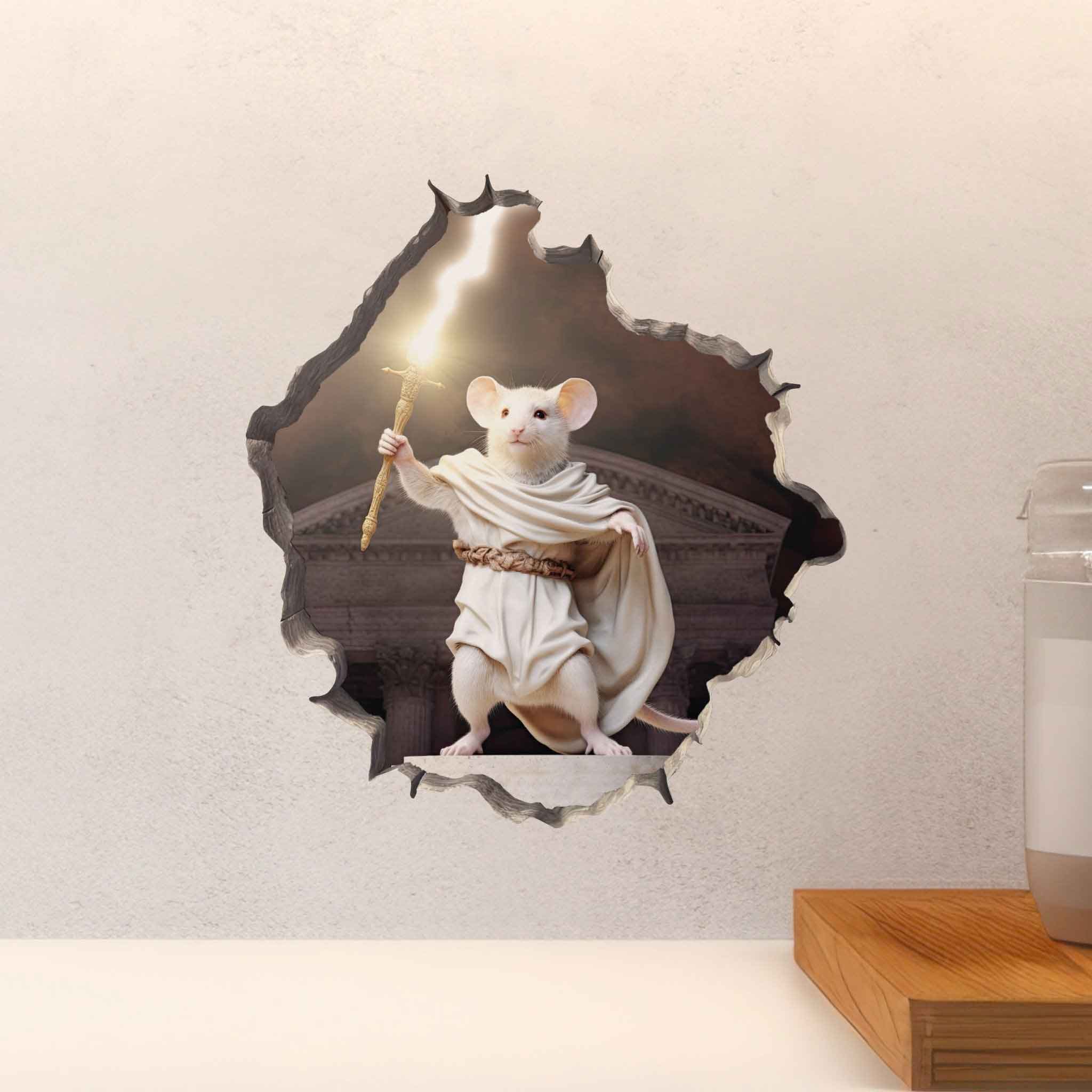 Zeus Mouse Hole Decal - My Wonderful Walls